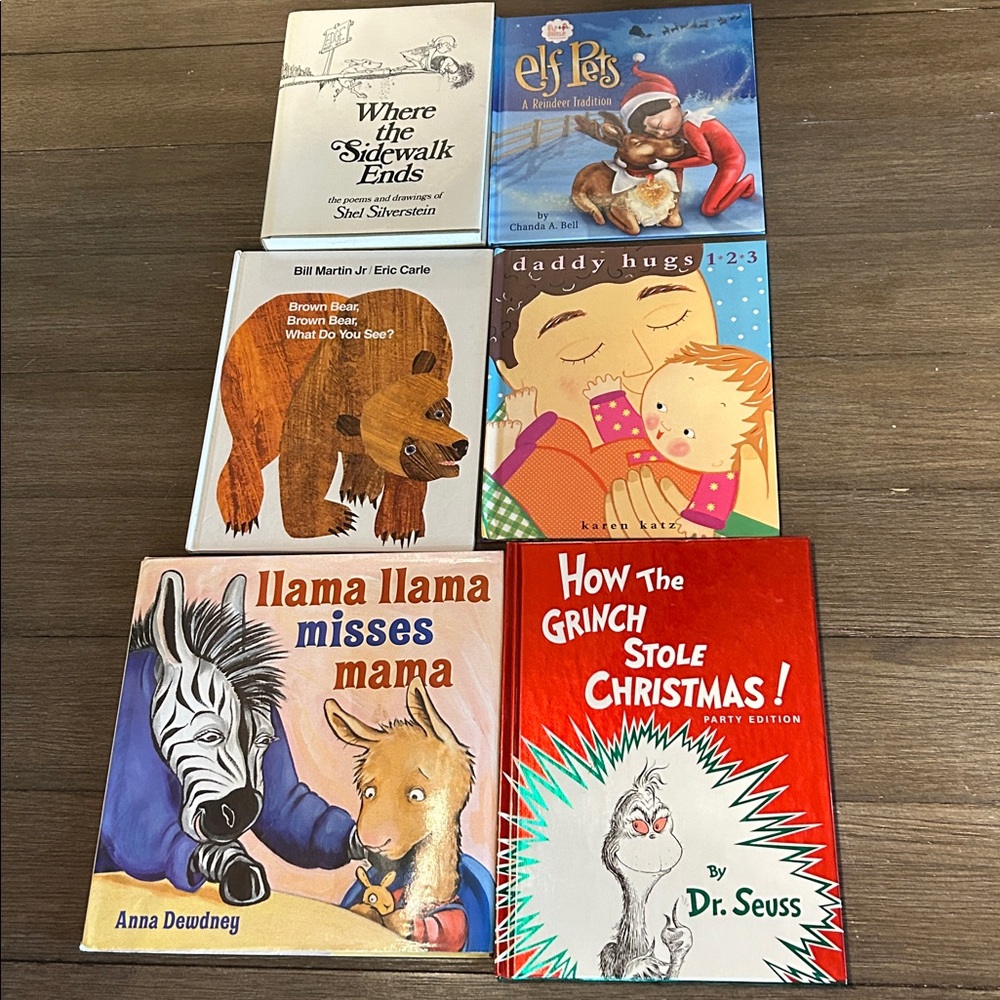 Children's Books Shel Silverstein Carle Dr Seuss etc very good 6 hardcover books